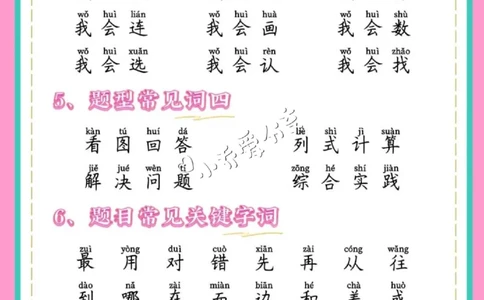 数学2、幼小衔接数学必备常用字_纯图版_小学全网线上同款资料_36号文件速算_速算_速算和思维