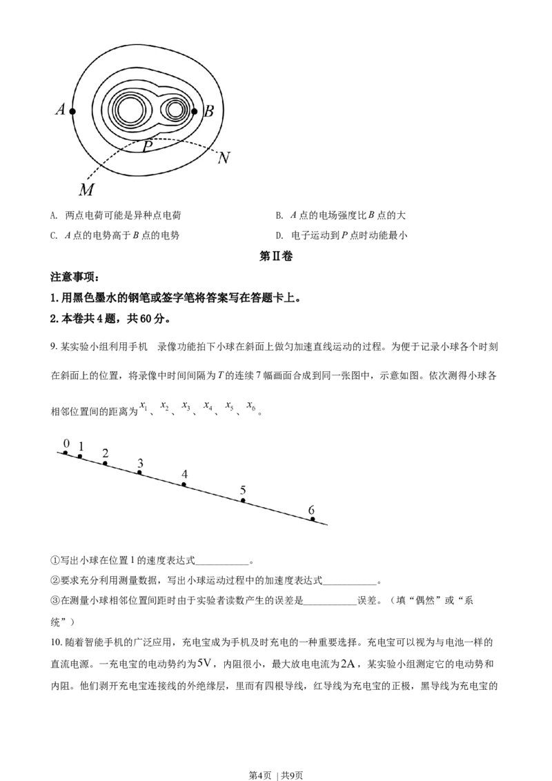 2021年高考物理试卷（天津）（空白卷）_物理历年高考真题_新&middot;Word版2008-2025&middot;高考物理真题_物理（按年份分类）2008-2025_2021&middot;高考物理真题
