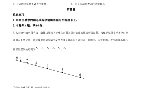 2021年高考物理试卷（天津）（空白卷）_物理历年高考真题_新&middot;Word版2008-2025&middot;高考物理真题_物理（按年份分类）2008-2025_2021&middot;高考物理真题