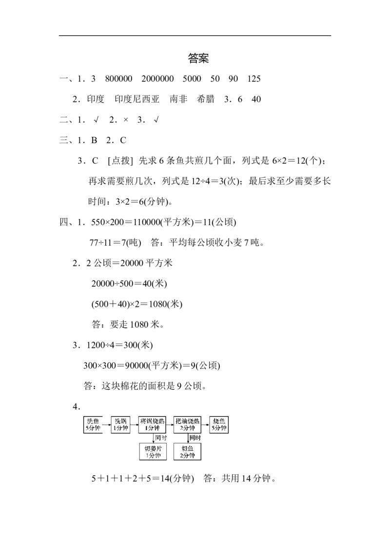 3量与计算、统计、优化的综合能力_新人教版小学数学同步练习题上下册一课一练电子_2023新人教版小学数学4年级上册习题试卷试题（98份）_方法技能提升卷（4份）