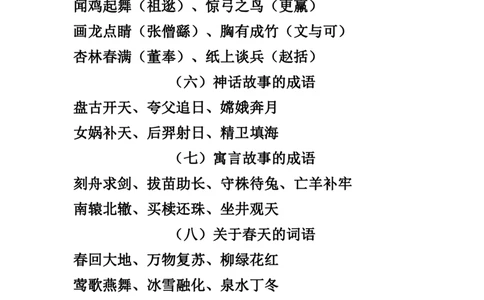 四（上）语文常用多类好词汇总_上册_四（上）语文期末重点归类文件