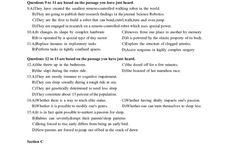 2024年6月六级第二套原题_大学英语四级+六级_六级真题_六级真题_2024年06月CET6题+解+音频_2024年6月六级真题-原题