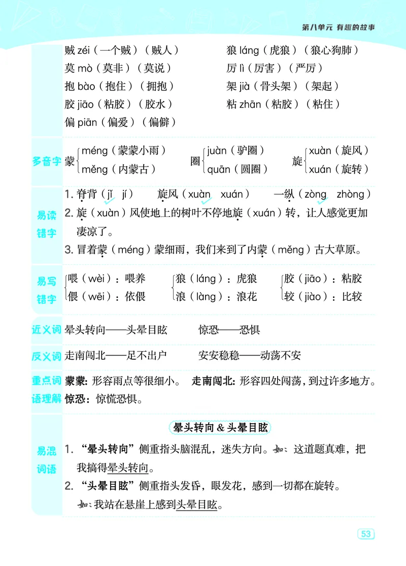 24春典中点三年级语文下（R版）课堂重点笔记_Password_Removed_三年级上下册资料_小学三年级学习资料-25年更新版_3-02、小学三年级语文下册_3-2-1、学习资料、复习、知识点、归纳汇总