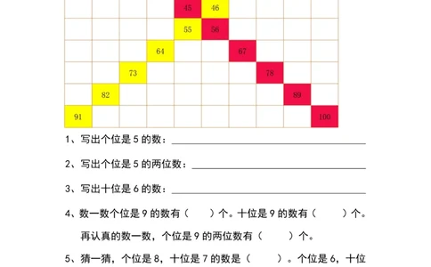 229一年级下册数学《百数表》专项练习_一年级上下册资料_一年级下册小红书同款资料_一下语文_一年级下册免费资料库_一年级下册免费资料库
