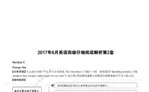 2017年06月四级阅读解析全3套_大学英语四级+六级_四级真题_专项_四级仔细阅读_四级仔细阅读解析