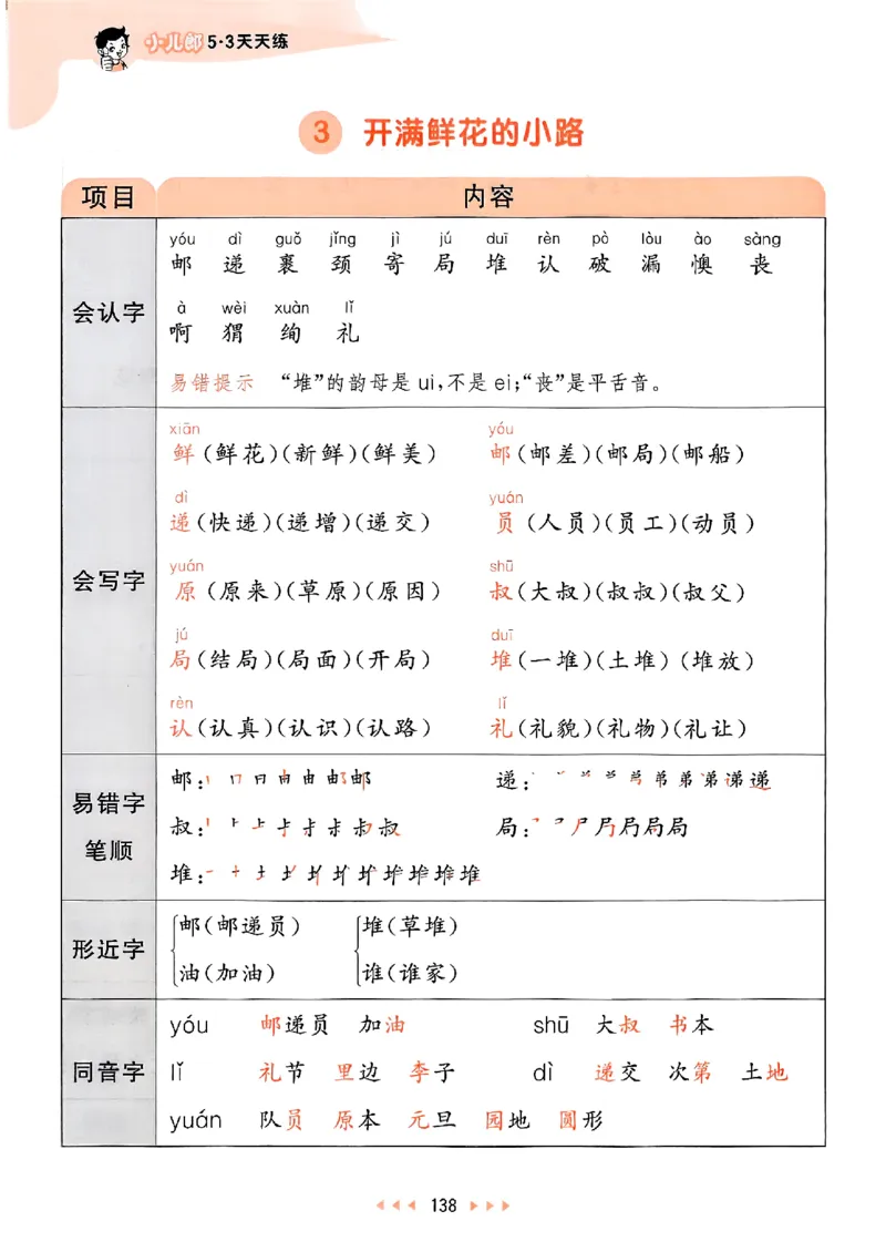 2下语文五三课堂笔记_二年级上下册资料_53黄冈多个品牌系列资料_语文