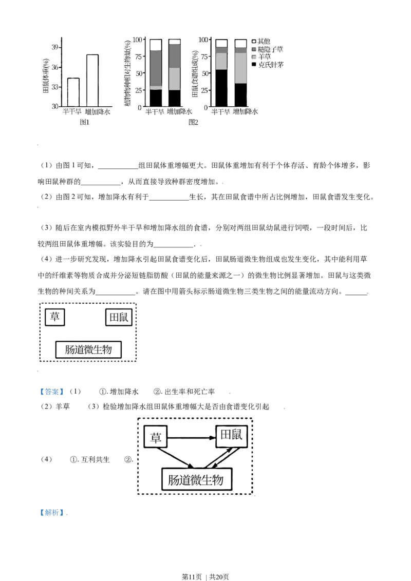 2021年高考生物试卷（天津）（解析卷）_生物历年高考真题_新&middot;Word版2008-2025&middot;高考生物真题_生物（按年份分类）2008-2025_2021&middot;高考生物真题