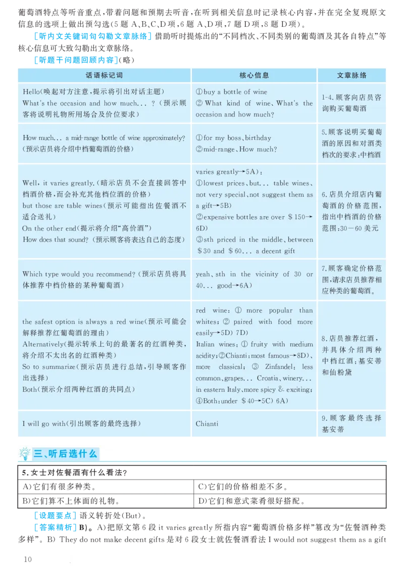 2018.06英语六级考试第1套解析_大学英语四级+六级_六级真题_六级真题_1990年-2018年真题资料合集_2018年06月CET6题+解+音频_03、答案解析