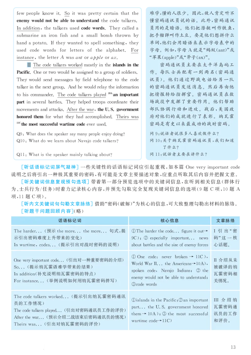 2018.06英语六级考试第1套解析_大学英语四级+六级_六级真题_六级真题_1990年-2018年真题资料合集_2018年06月CET6题+解+音频_03、答案解析