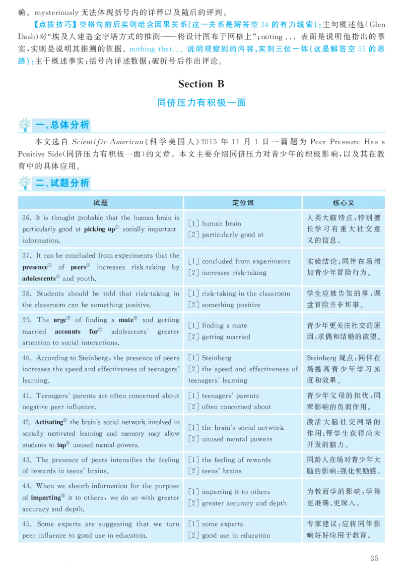 2018.06英语六级考试第1套解析_大学英语四级+六级_六级真题_六级真题_1990年-2018年真题资料合集_2018年06月CET6题+解+音频_03、答案解析