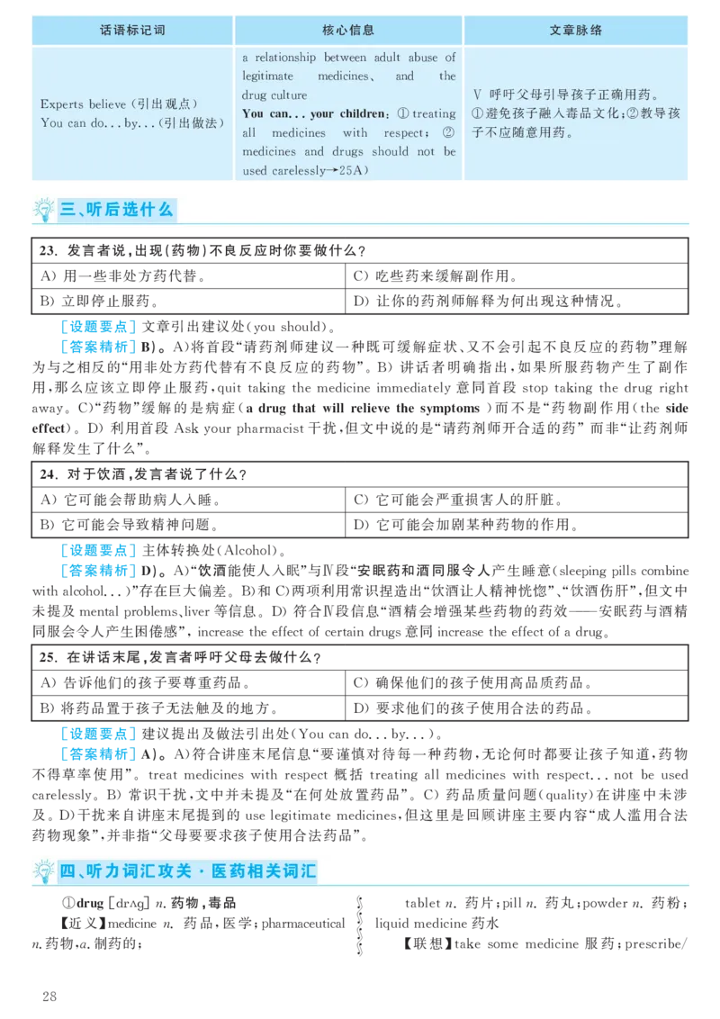 2017.12英语六级考试第2套解析_大学英语四级+六级_六级真题_六级真题_1990年-2018年真题资料合集_2017年12月CET6题+解+音频_03、答案解析