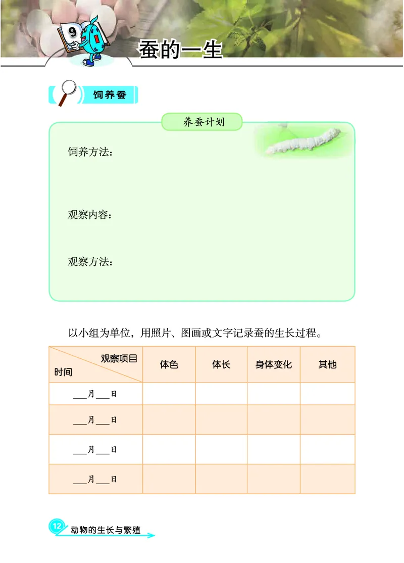 冀教版4年级科学下册活动手册_全部版本&bull;小学科学电子课本_冀教版小学科学电子课本