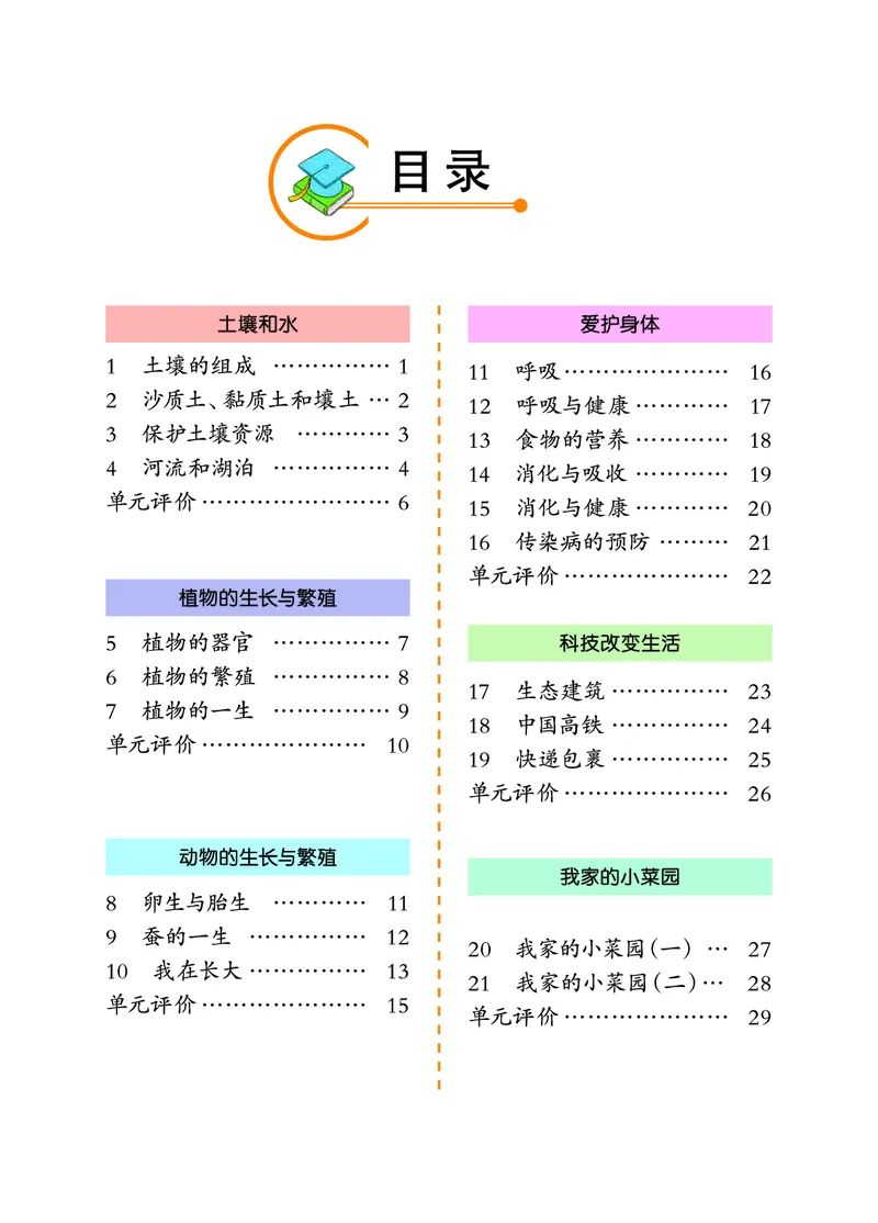 冀教版4年级科学下册活动手册_全部版本&bull;小学科学电子课本_冀教版小学科学电子课本