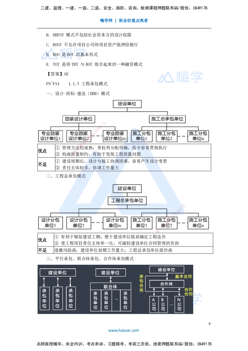 02.2025杨彬-考前拔分速成-第1章（1）1.1工程项目投资管理与实施_2026年一级建造师_2026年一建管理_2025年一建管理SVIP_04-冲刺串讲✿考点强化✿小灶集训_讲义