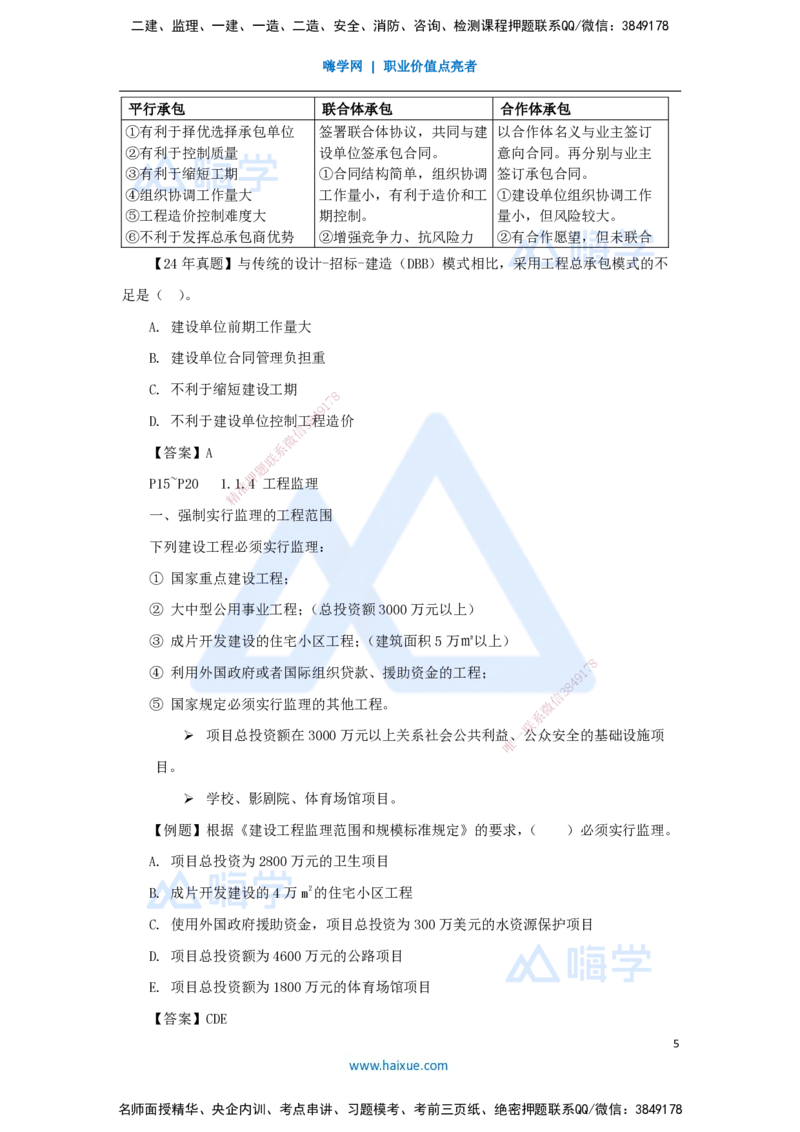 02.2025杨彬-考前拔分速成-第1章（1）1.1工程项目投资管理与实施_2026年一级建造师_2026年一建管理_2025年一建管理SVIP_04-冲刺串讲✿考点强化✿小灶集训_讲义