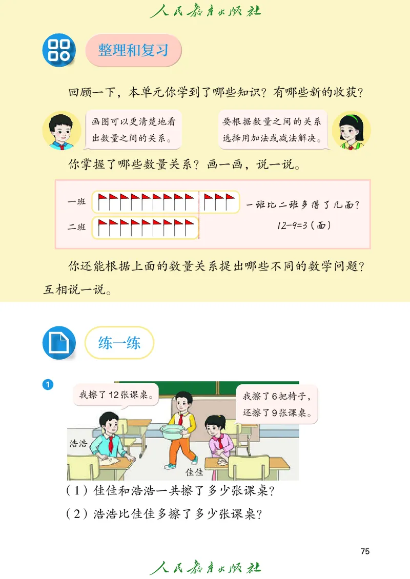 数学一下人教版（2025春）_小学全网线上同款资料_2025春新增教材合集_小学数学（2025春新教材）
