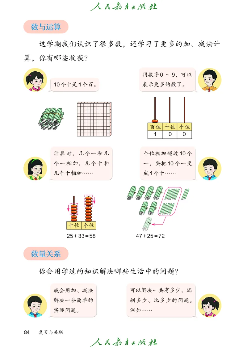 数学一下人教版（2025春）_小学全网线上同款资料_2025春新增教材合集_小学数学（2025春新教材）