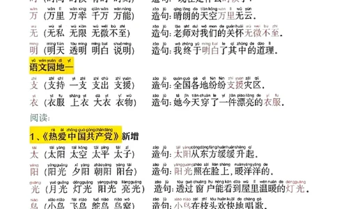 2025.1.14更新一语下同步生字拼音组词造句(1)_一年级上下册资料_一年级下册小红书同款资料_一下语文