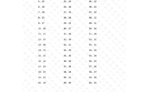 30以内加法第41-60篇答案_小学数学口算竖式脱式计算应用题一二三四五六年级上下册电_小学数学口算题库电子版（1-6）_小学数学口算一年级_口算题适合1年级(含答案）