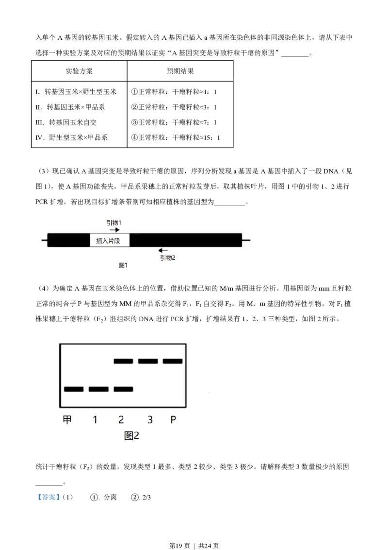 2021年高考生物试卷（北京）（解析卷）_生物历年高考真题_新&middot;PDF版2008-2025&middot;高考生物真题_生物（按试卷类型分类）2008-2025_自主命题卷&middot;生物（2008-2025）_北京自主命题&middot;生物（2008-2025）