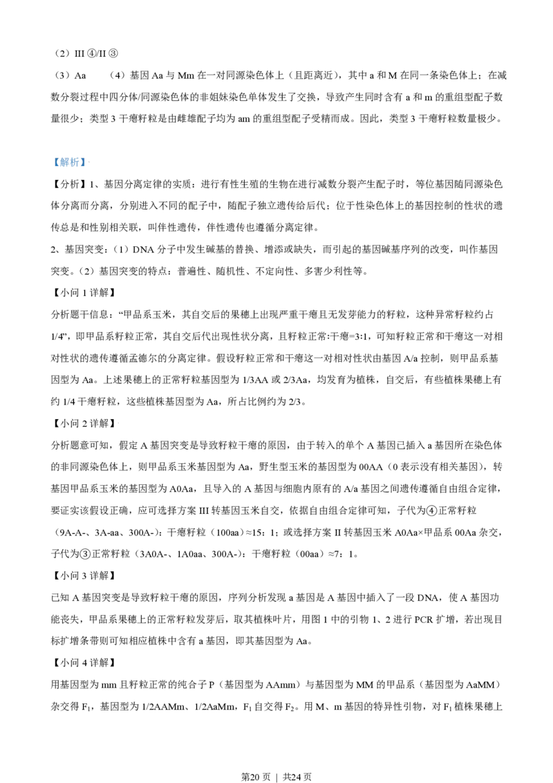 2021年高考生物试卷（北京）（解析卷）_生物历年高考真题_新&middot;PDF版2008-2025&middot;高考生物真题_生物（按试卷类型分类）2008-2025_自主命题卷&middot;生物（2008-2025）_北京自主命题&middot;生物（2008-2025）