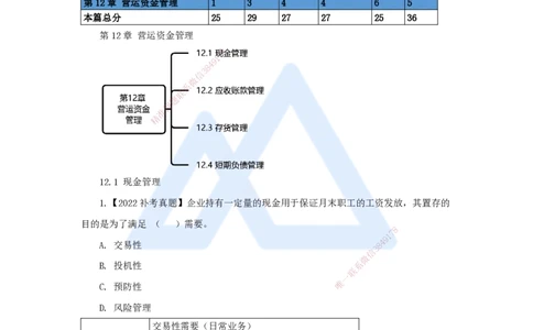 17.2025王晓波-万能母题特训-（16）第12章营运资金管理_2026年一级建造师_2026年一建经济_2025年一建经济SVIP_03-习题精析✿实战特训✿模考通关_43-经济《万能母题特训》王晓波HX