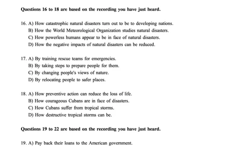 2016.06六级第1套真题可复制可搜索，打印首选_大学英语四级+六级_六级真题_六级真题_1990年-2018年真题资料合集_2016年06月CET6题+解+音频_01、真题PDF版（推荐打印）