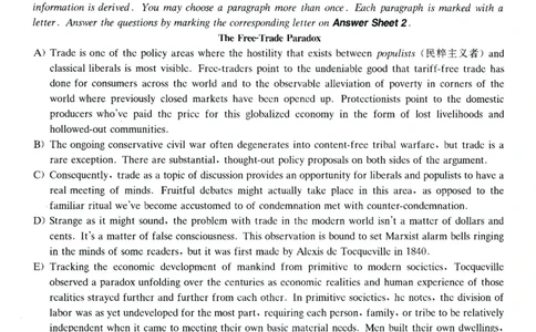 2024.12六级真题第3套_大学英语四级+六级_六级真题_六级真题_2024年12月CET6题+解+音频