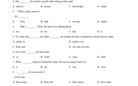 2024届体育单招模拟英语试题（学生版）_006体育资料_英语2011-2025年真题+59套模拟卷_2024（新考纲）全国体育单招全真模拟卷（英语）（47套）_2024体育单招模拟卷16套_658
