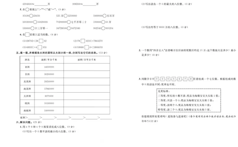 人教版数学四年级上册《优等生》试卷_🍓🍓1-6年级上册数学人教版《优等生》试卷(周测+月考+单元+期中+期末)