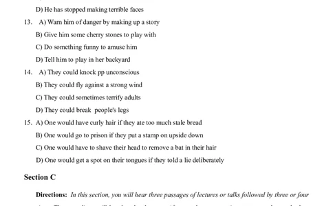 2017年6月大学英语四级真题1_大学英语四级+六级_四级真题_四级真题_1990年-2018年真题资料合集_2017年06月CET4题+解+音频_02、真题word版