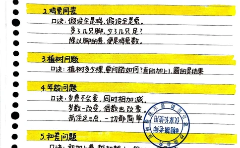 六年级应用题手写笔记_小学全网线上同款资料_12号文件6上数学语文