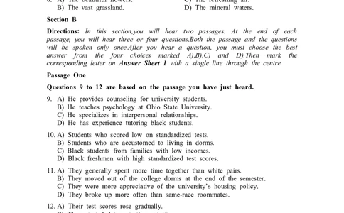 2015年12月六级真题（第3套）_大学英语四级+六级_六级真题_六级真题_1990年-2018年真题资料合集_2015年12月CET6题+解+音频_02、真题Word版