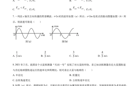 2021年高考物理试卷（辽宁）（空白卷）_物理历年高考真题_新&middot;Word版2008-2025&middot;高考物理真题_物理（按年份分类）2008-2025_2021&middot;高考物理真题