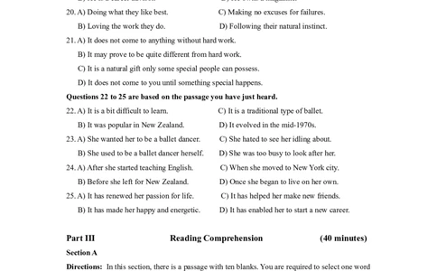 2019年06月四级真题第2套_大学英语四级+六级_四级真题_四级真题_2019年06月CET4题+解+音频_02、真题word版
