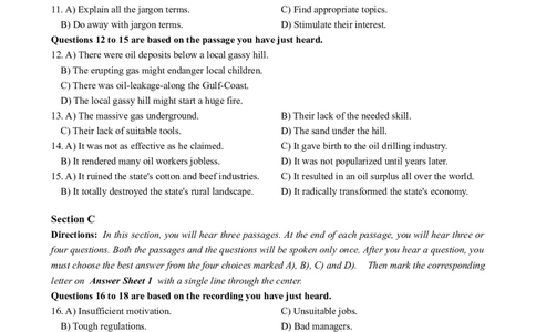 2021年6月英语六级真题第1套_大学英语四级+六级_六级真题_六级真题_2021年06月CET6题+解+音频_02、真题word版
