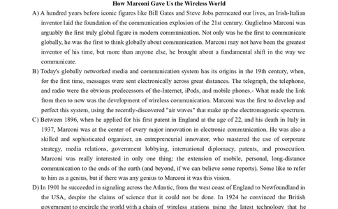 2021年6月英语六级真题第1套_大学英语四级+六级_六级真题_六级真题_2021年06月CET6题+解+音频_02、真题word版