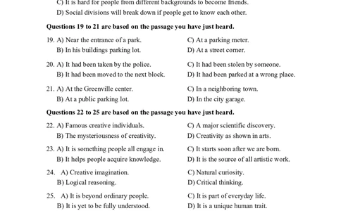 2015年12月四级真题第3套_大学英语四级+六级_四级真题_四级真题_1990年-2018年真题资料合集_2015年12月CET4题+解+音频_02、真题word版