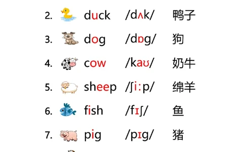 单词0802-_动物_小学全网线上同款资料_28号文件小初英语