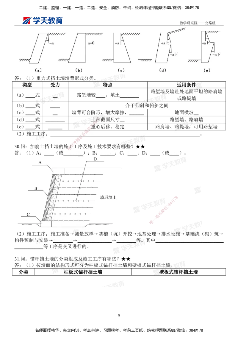 02.2026二建《公路》简答200问（填空版）2026.1.15_2026二建全科_2026二级建造师（持续更新）看这里_2026二建公路SVIP_01-精华文档✿电子教材✿历年真题_30-2026年二建公路-学天教育-简答200问