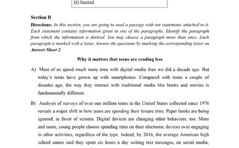 2021.12四级真题第3套可复制可搜索，打印首选_大学英语四级+六级_四级真题_四级真题_2021年12月CET4题+解+音频_01、真题PDF版（推荐打印）❤