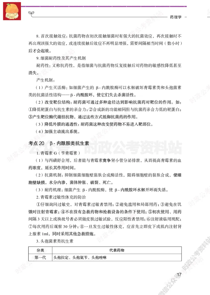 医学类-医学基础必背考点_军队文职(1)_05.军队文职专业课必备考点