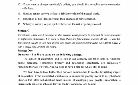 2021.12六级真题第3套_大学英语四级+六级_六级真题_六级真题_2021年12月CET6题+解+音频_01、真题PDF版（推荐打印）❤