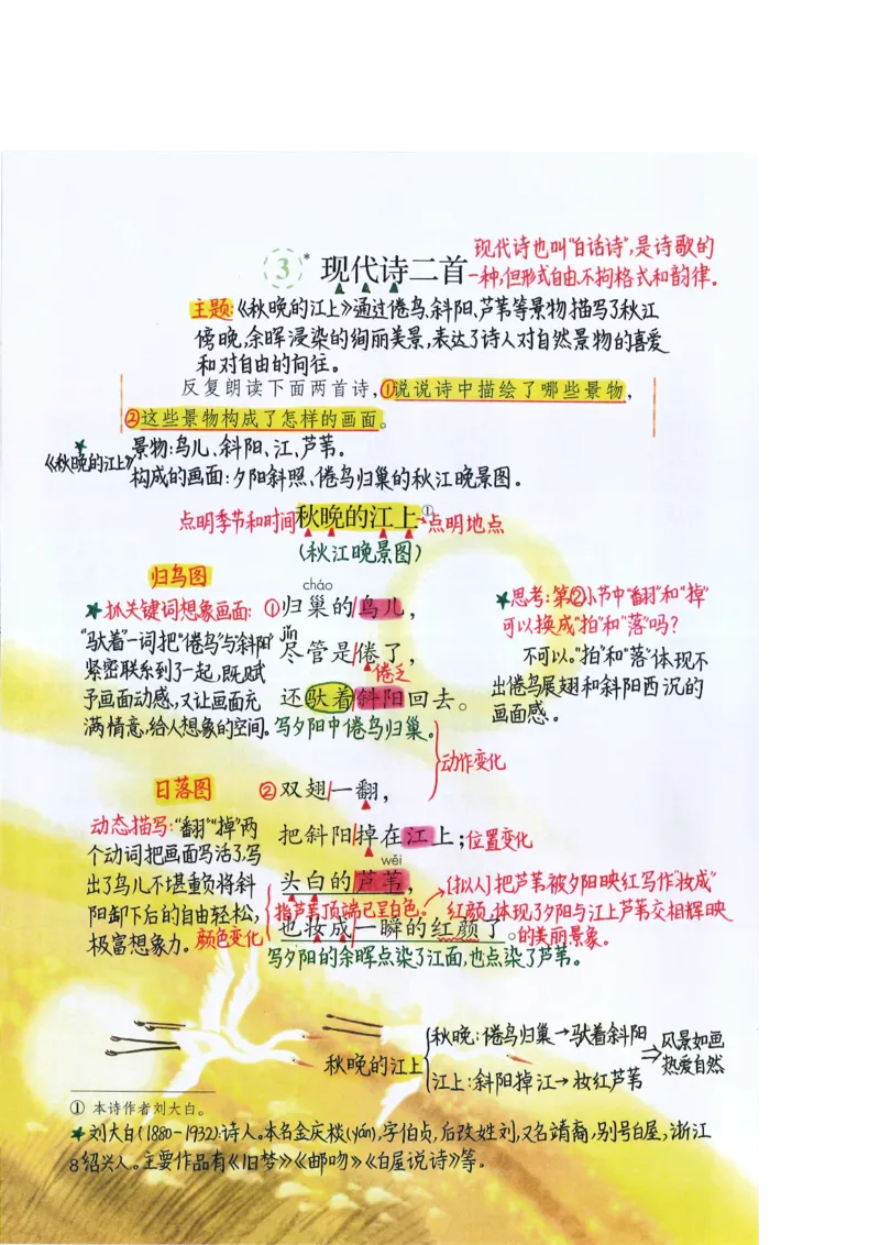 四年级上课堂笔记_小学全网线上同款资料_k92_语文