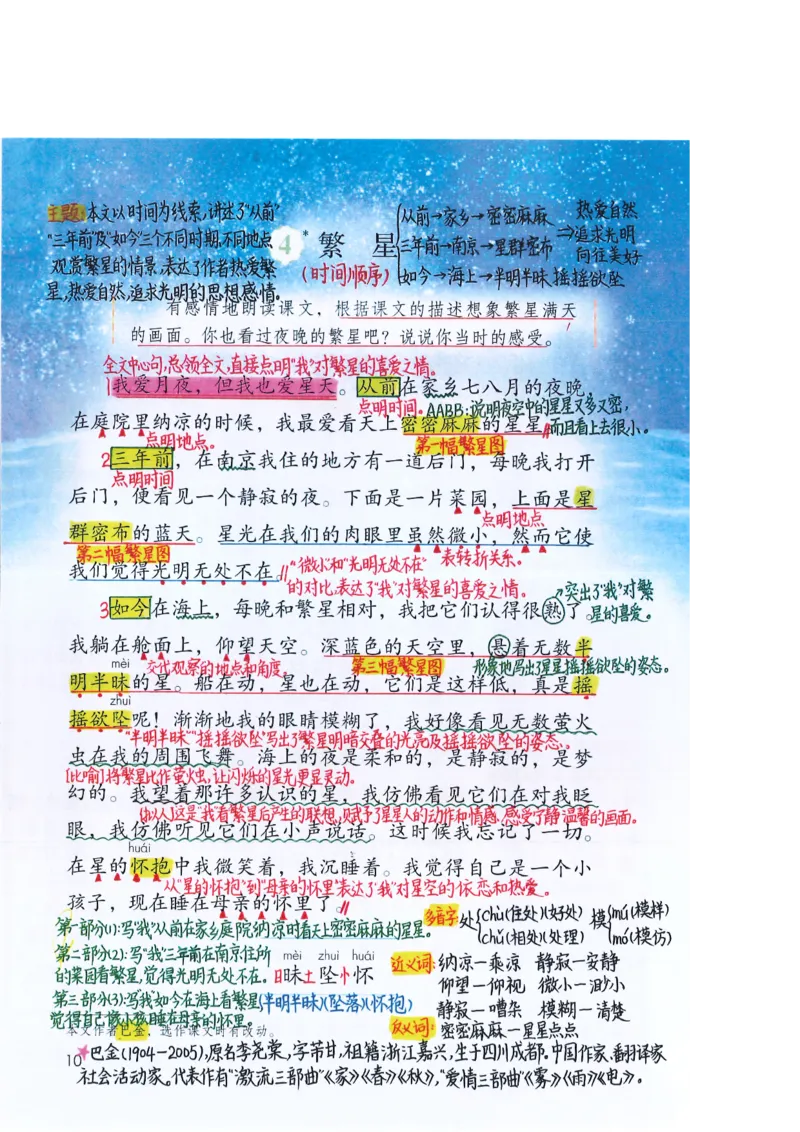 四年级上课堂笔记_小学全网线上同款资料_k92_语文