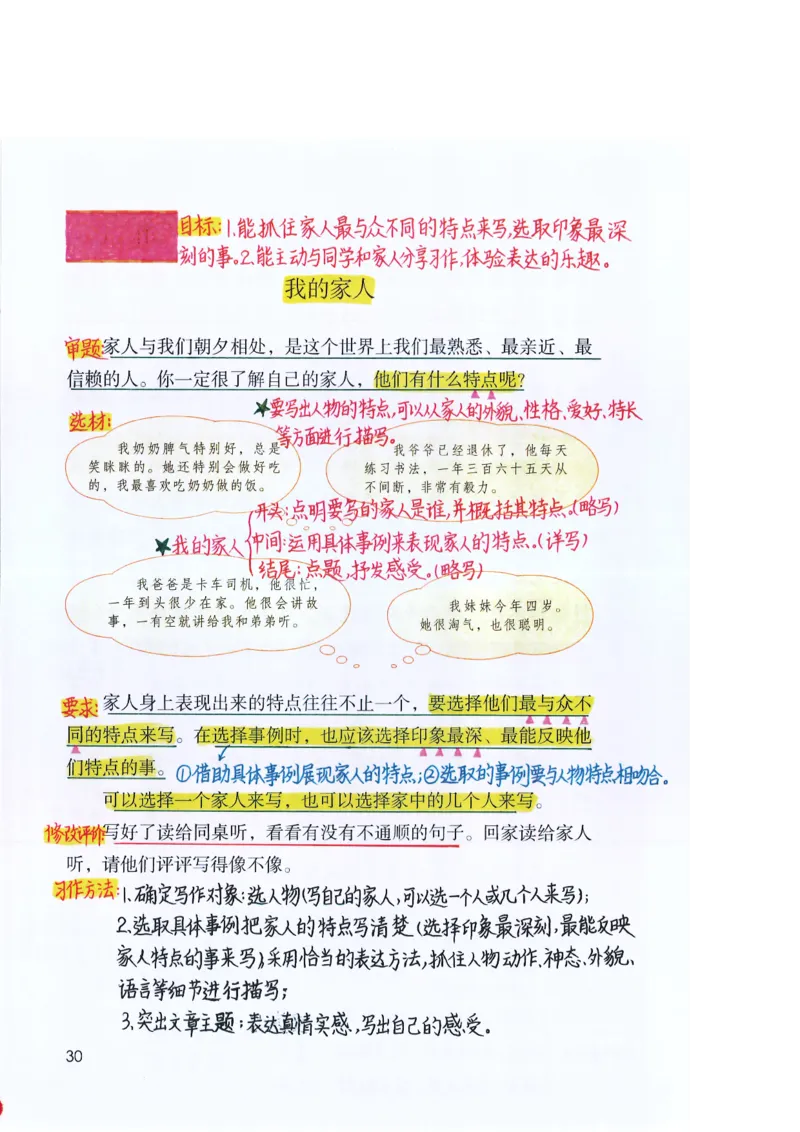 四年级上课堂笔记_小学全网线上同款资料_k92_语文