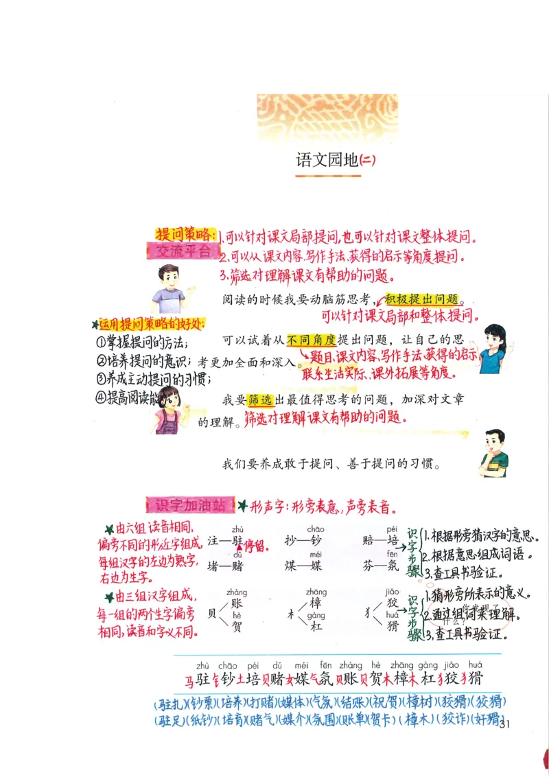 四年级上课堂笔记_小学全网线上同款资料_k92_语文