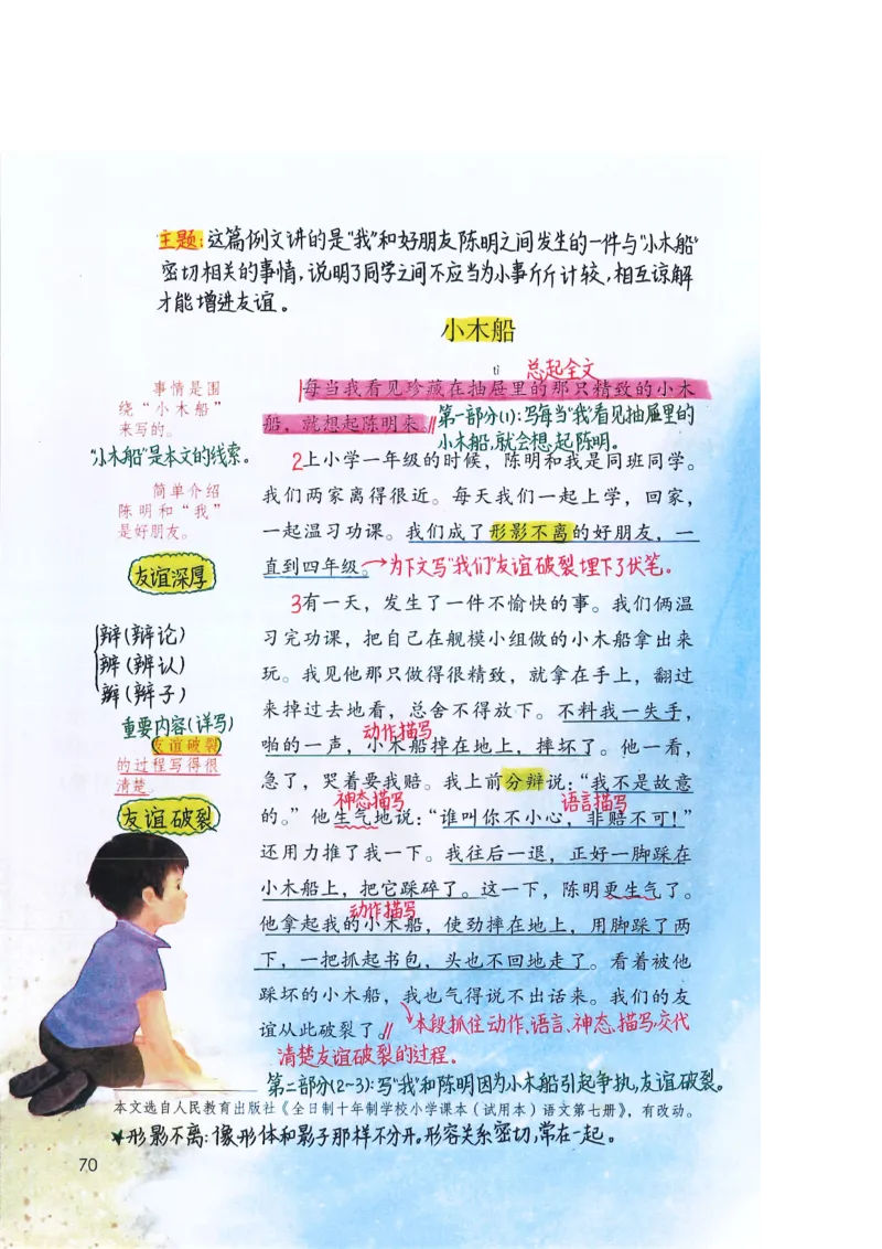 四年级上课堂笔记_小学全网线上同款资料_k92_语文