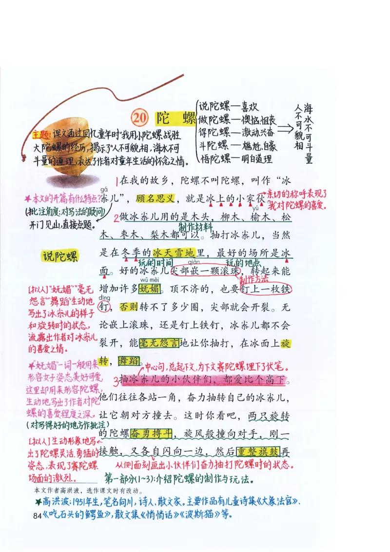 四年级上课堂笔记_小学全网线上同款资料_k92_语文