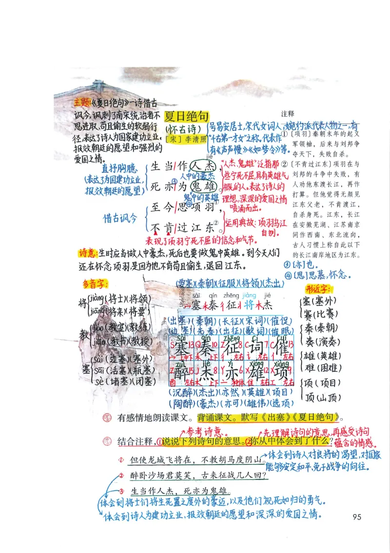 四年级上课堂笔记_小学全网线上同款资料_k92_语文